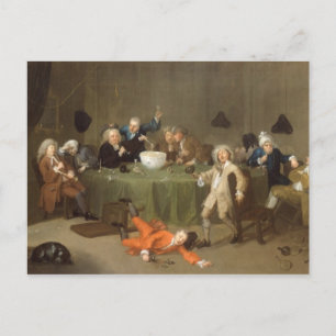 A Midnight Modern Conversation, 1732 (olja på burk Vykort