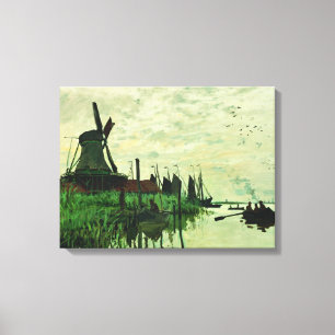 A Mill in Zandam 2 - Claude Monet - 1871 Canvastryck