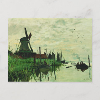 A Mill in Zandam 2 - Claude Monet - 1871 Vykort