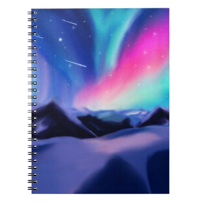 A Million Aurora Dreams Anteckningsbok (Framsidan)