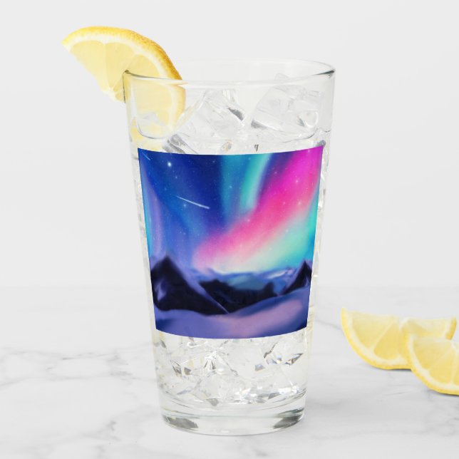 A Million Aurora Dreams Glass Glaskopp (Framsida Ice)