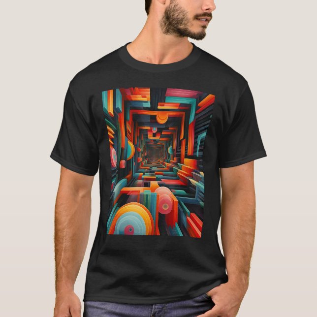 A minimalistic optical abstract artwork 1 t shirt (Framsida)