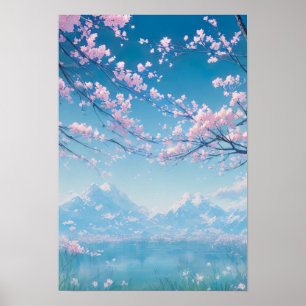 A Misty Morgon vid Sjö Poster
