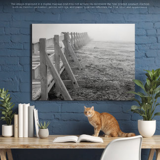 A Misty Yellowstone Trail Canvastryck