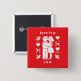 A modern Bauhaus personalized Valentine’s Day Knapp