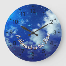 A Moment in the Stars Wall Clock | Night Sky Decor Stor Klocka