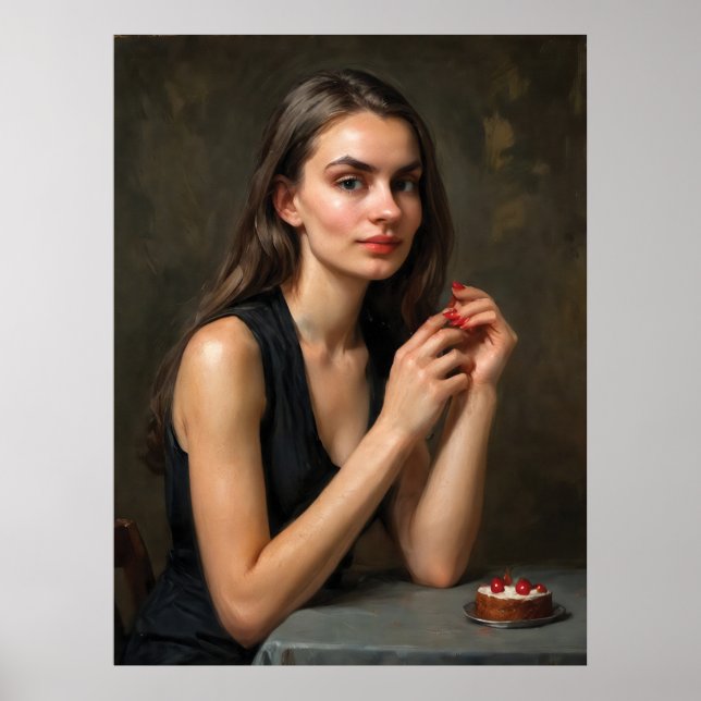 A Moment with Cherries Poster (Framsidan)