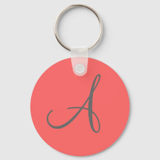 "A"-monogramnyckelring Nyckelring