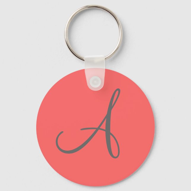 "A"-monogramnyckelring Nyckelring (Framsida)