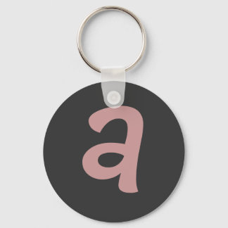 "A"-monogramnyckelring Nyckelring