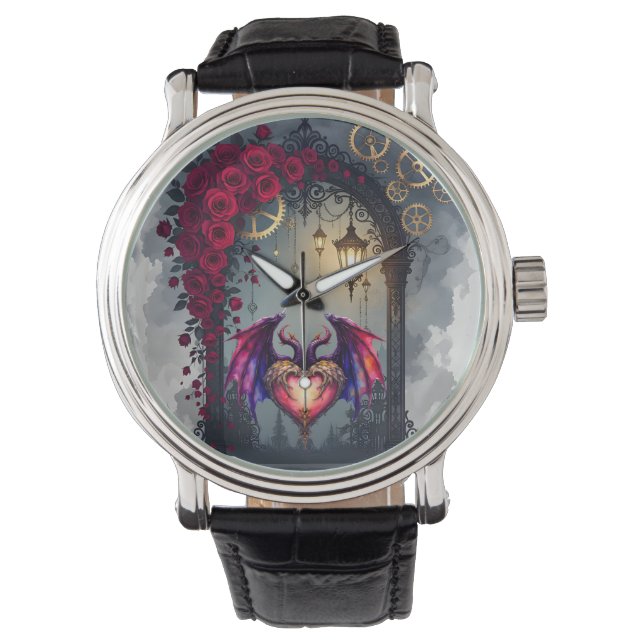 A Moonlit Invitation –Love Turns the Gears of Time Armbandsur (Framsida)