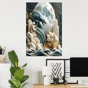 A Moonlit Seafaring Äventyr Poster