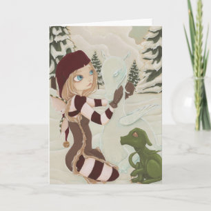A Mor för Charlie- Dragon Fairy-julkort Helgkort