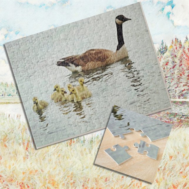 A Mor Goose och hennes Baby Goslings natur Pussel (Skapare uppladdad)