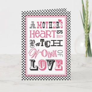 A Mor Heart Mors dag Card Kort
