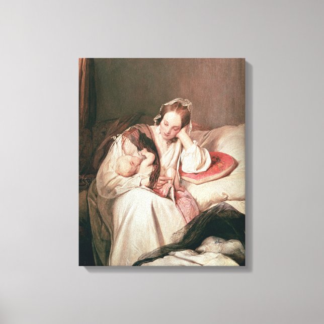 A Mor Kärlek, 1839 Canvastryck (Framsida)