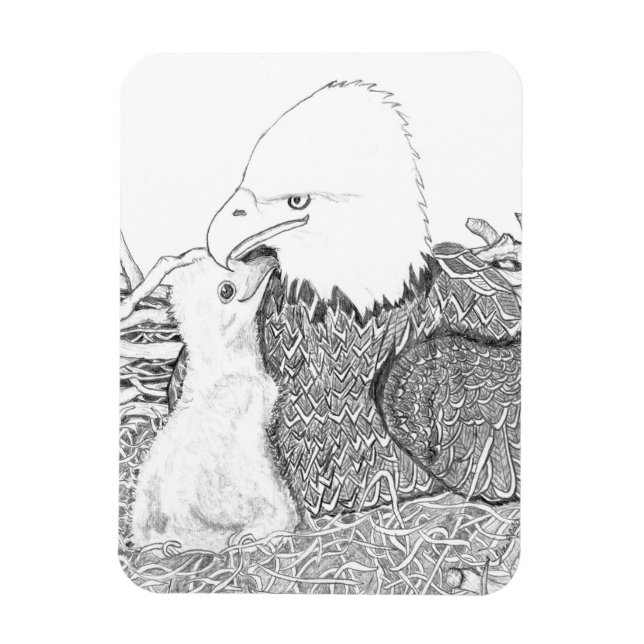 A MOR KÄRLEK HARRIET + BABY E16 CUDDLE MAGNET (Vertikal)