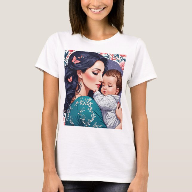 A mor kärlek känner inga gränser T-Shirt (Framsida)