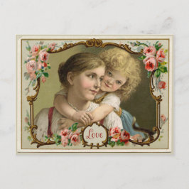 A Mor Kärlek Vintage Reproduction Postcard Vykort