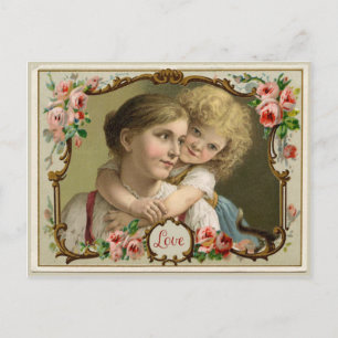 A Mor Kärlek Vintage Reproduction Postcard Vykort
