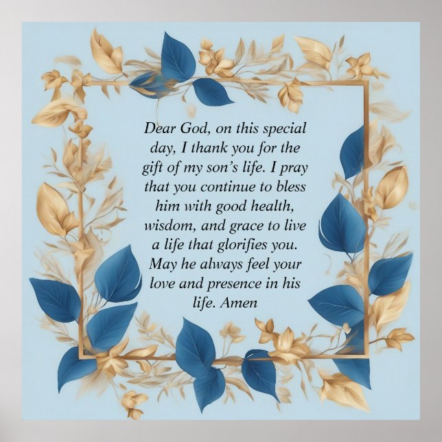 A Mor Prayer för sin son Poster (Framsidan)