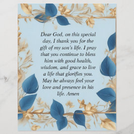 A Mor Prayer för sin son Reklamblad