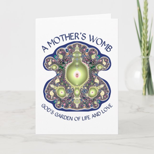 A Mor Womb: Guds Garden of Life and Kärlek Helgkort (Framsida)