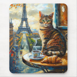 A Morning in Paris | Tabby Cat at a Cafe Musmatta