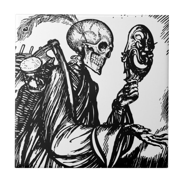 A morte chama kakelplatta (Framsidan)