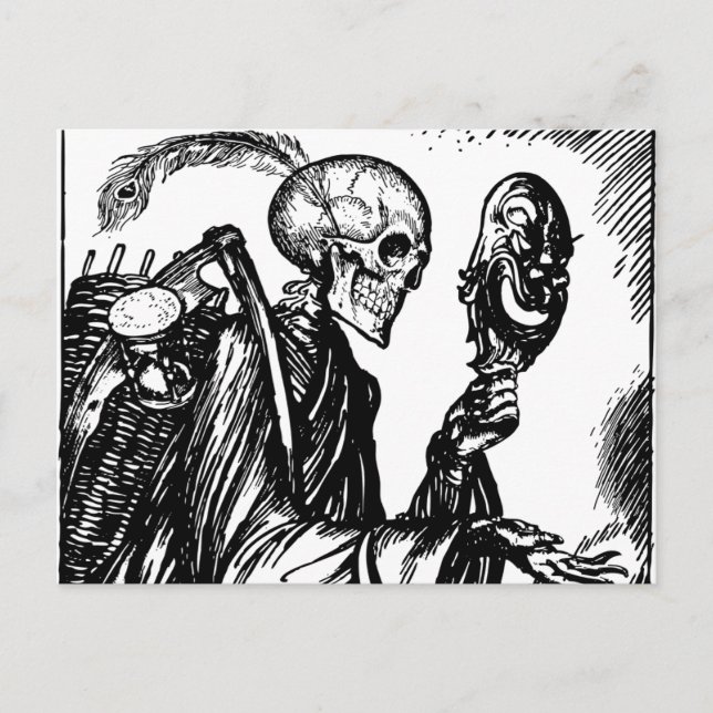 A morte chama vykort (Framsida)