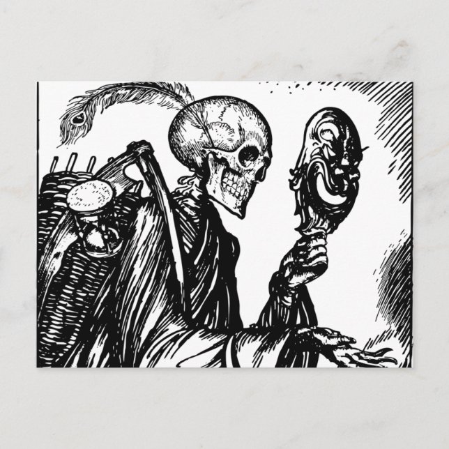 A morte chama vykort (Framsida)