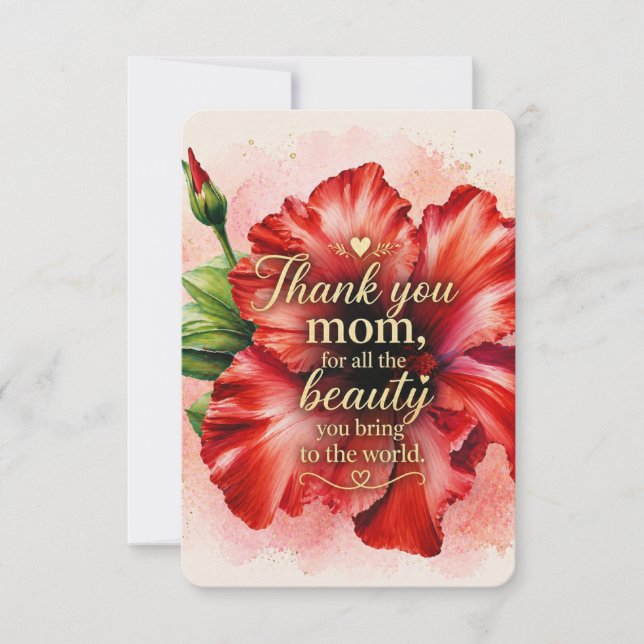A Mother’s Love | Floral Mother’s Day  Kort (Framsida)