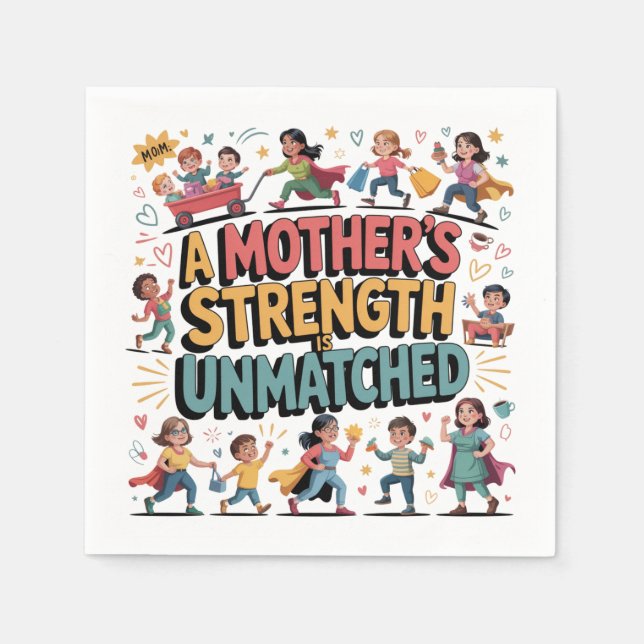 A Mother’s Strength Is Unmatched Pappersservett (Framsidan)