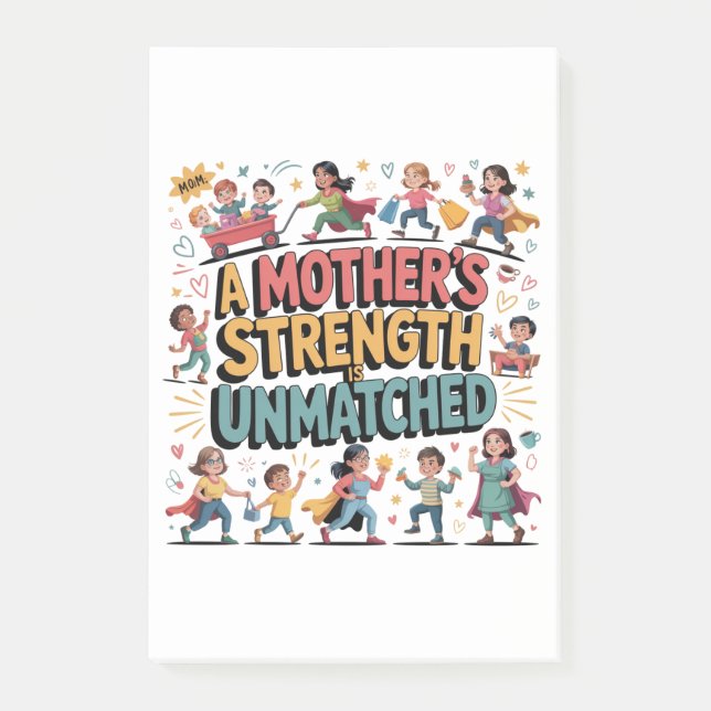 A Mother’s Strength Is Unmatched Post-it Block (Framsida)