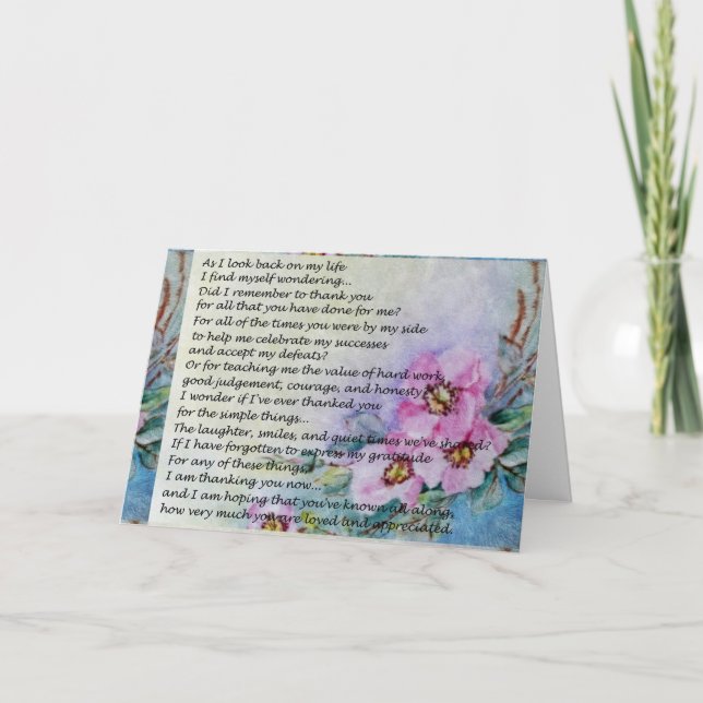 A Mother's Day Poem Kort (Framsida)