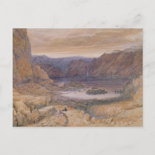 A Mountain Sjö, Norge, 1827 Vykort (Framsida)