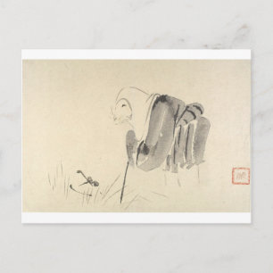 A Mouse som Munk av Shibata Zeshin Vykort