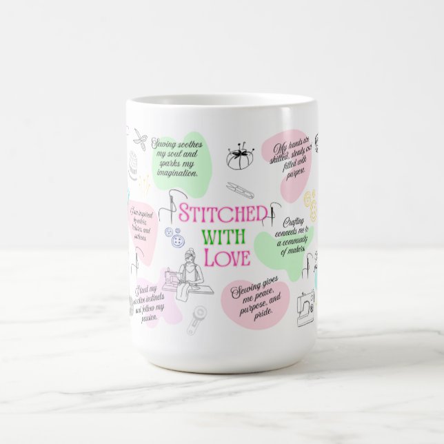 A Mug for people that are sewing crafters Kaffemugg (Center)