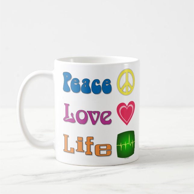 A mug to promote life, and more. kaffemugg (Vänster)