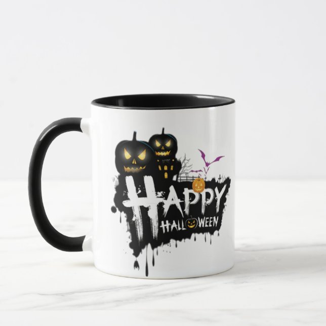 A mugg för saft och hett för Halloween (Vänster)