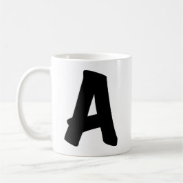 "A"-muggen Kaffemugg