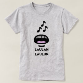 A Mul och anteckningar och text Laulan laulun T Shirt