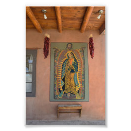 A Mural av Dam i Guadalupe, New mexico Fototryck