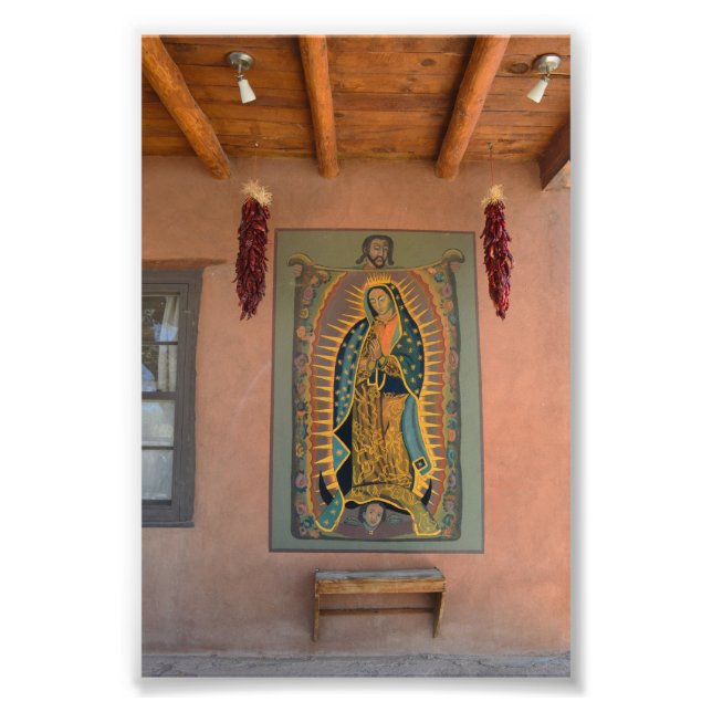 A Mural av Dam i Guadalupe, New mexico Fototryck (Framsidan)