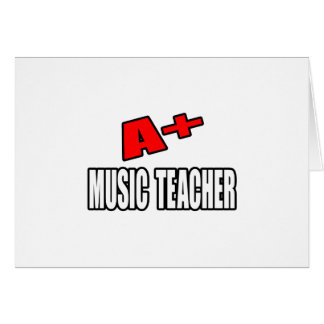 A+ Music Teacher Hälsningskort