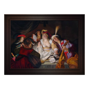 A Musical Company by Gerard Seghers Fototryck