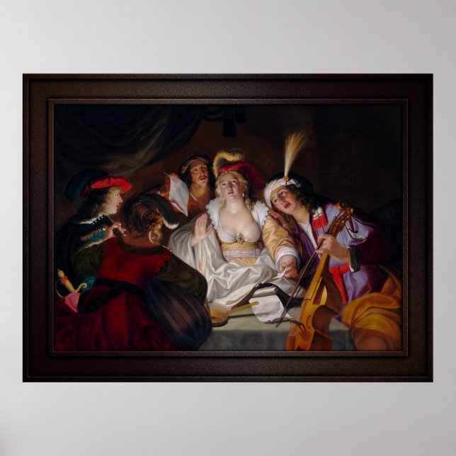 A Musical Company by Gerard Seghers Poster (Framsidan)