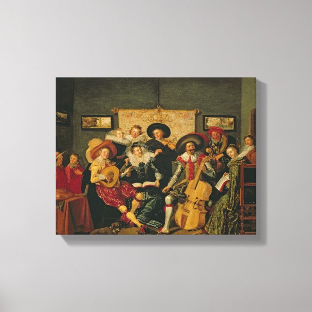 A Musical Party, c.1625 Canvastryck (Framsida)