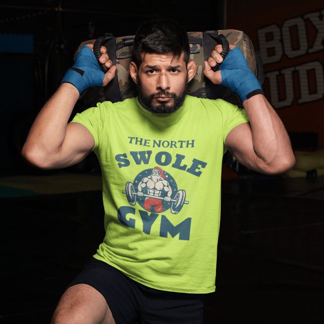 A Muslimska Jultomten Lyfter en gym Barbell T Shirt (Skapare uppladdad)
