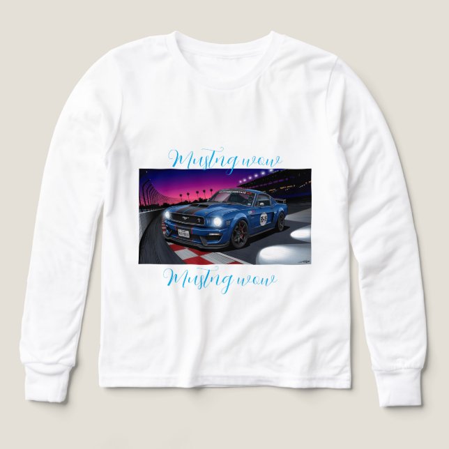 A mustng make a race t shirt (Design framsida)